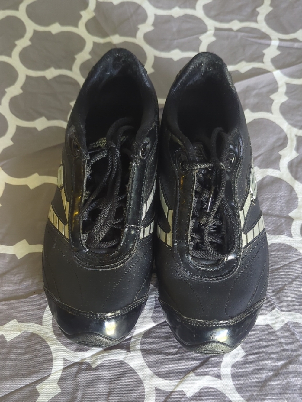 Skechers Women's Black Athletic Sneakers with White Accents